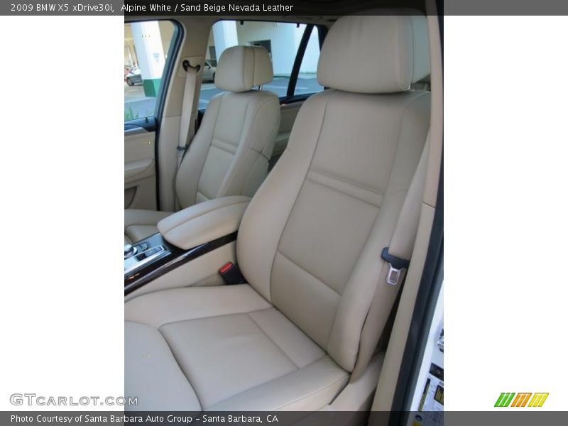 Alpine White / Sand Beige Nevada Leather 2009 BMW X5 xDrive30i