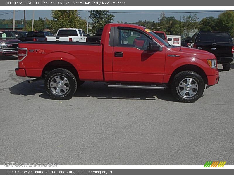 Vermillion Red / Medium Stone 2010 Ford F150 STX Regular Cab 4x4