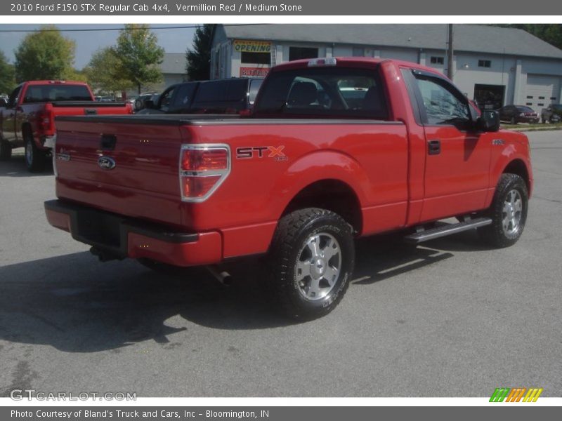 Vermillion Red / Medium Stone 2010 Ford F150 STX Regular Cab 4x4