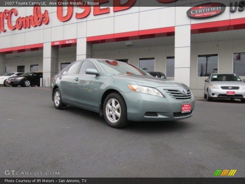 Aloe Green Metallic / Bisque 2007 Toyota Camry LE