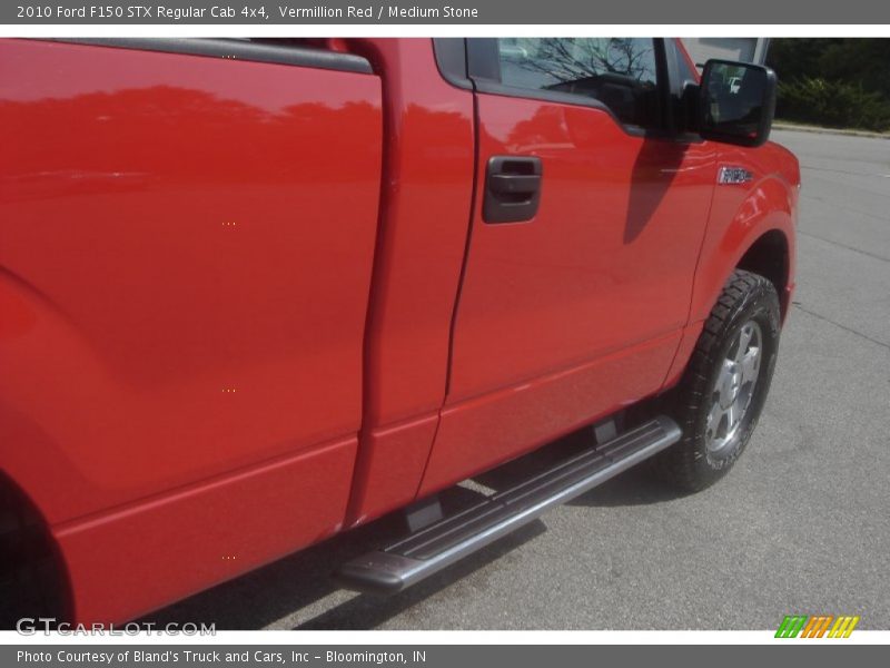 Vermillion Red / Medium Stone 2010 Ford F150 STX Regular Cab 4x4