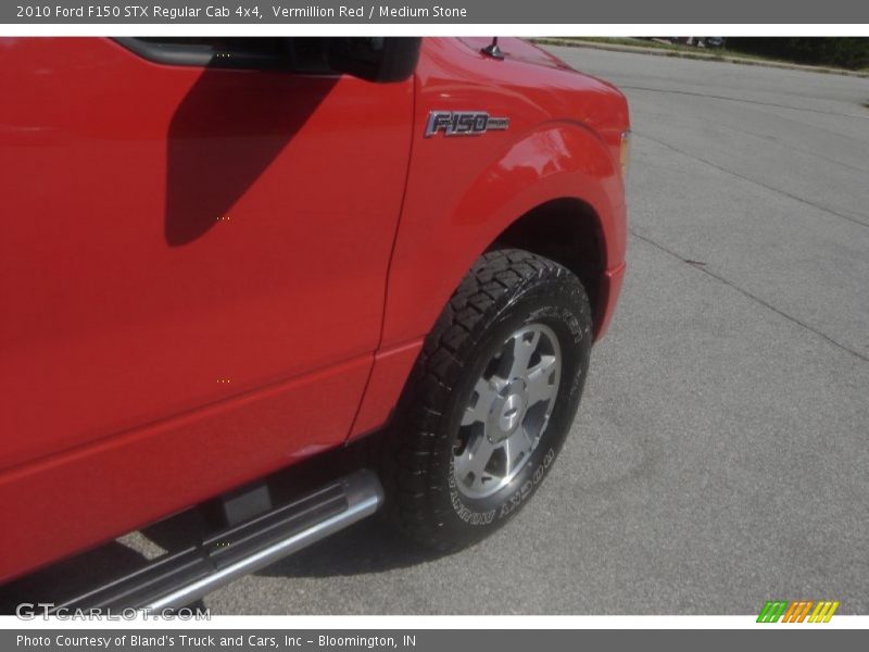 Vermillion Red / Medium Stone 2010 Ford F150 STX Regular Cab 4x4