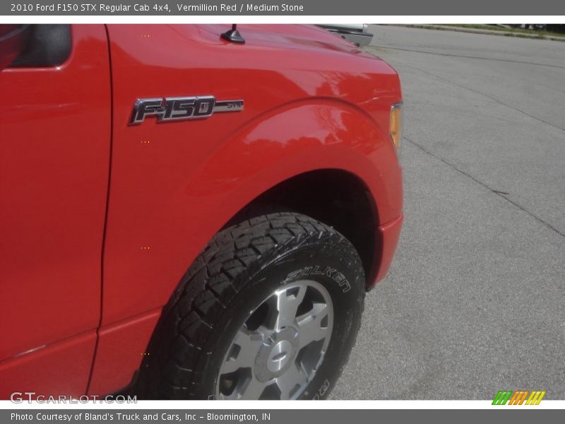 Vermillion Red / Medium Stone 2010 Ford F150 STX Regular Cab 4x4