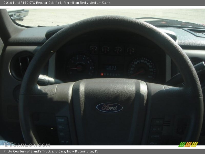 Vermillion Red / Medium Stone 2010 Ford F150 STX Regular Cab 4x4