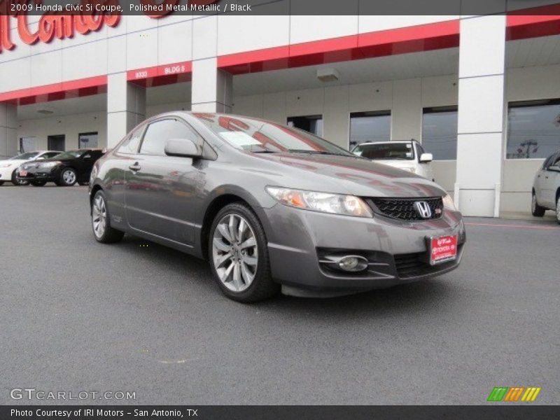 Polished Metal Metallic / Black 2009 Honda Civic Si Coupe