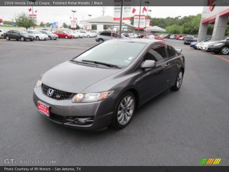 Polished Metal Metallic / Black 2009 Honda Civic Si Coupe