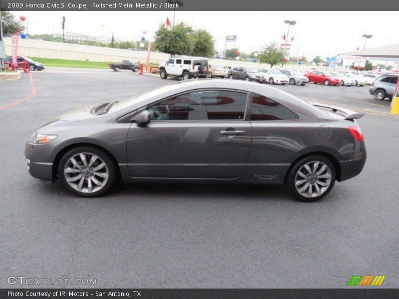 Polished Metal Metallic / Black 2009 Honda Civic Si Coupe