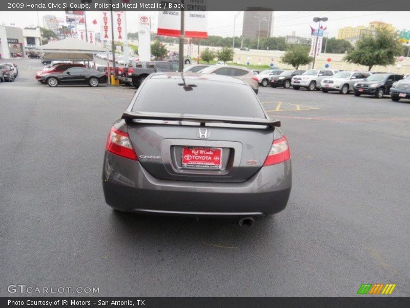 Polished Metal Metallic / Black 2009 Honda Civic Si Coupe