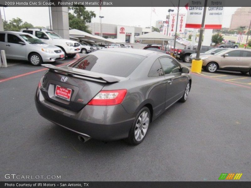Polished Metal Metallic / Black 2009 Honda Civic Si Coupe