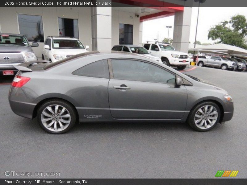 Polished Metal Metallic / Black 2009 Honda Civic Si Coupe