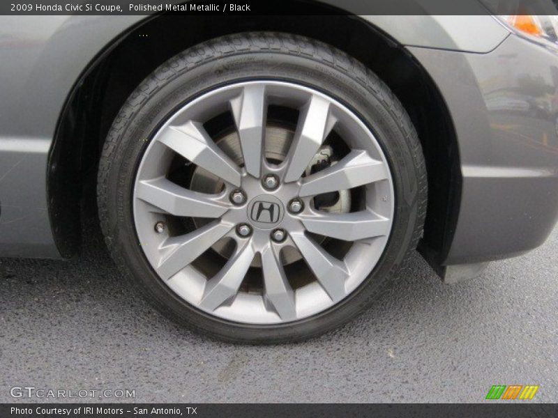 Polished Metal Metallic / Black 2009 Honda Civic Si Coupe
