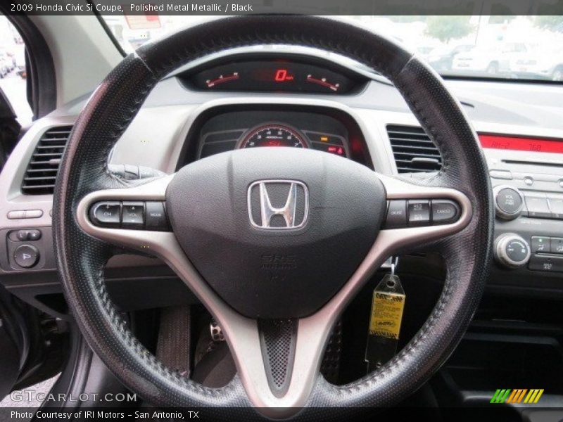 Polished Metal Metallic / Black 2009 Honda Civic Si Coupe