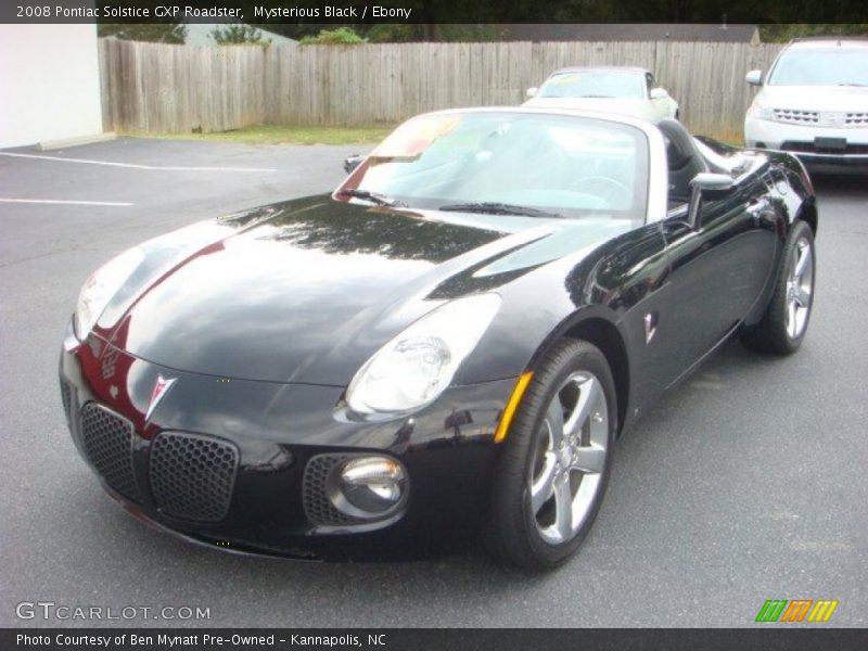Mysterious Black / Ebony 2008 Pontiac Solstice GXP Roadster