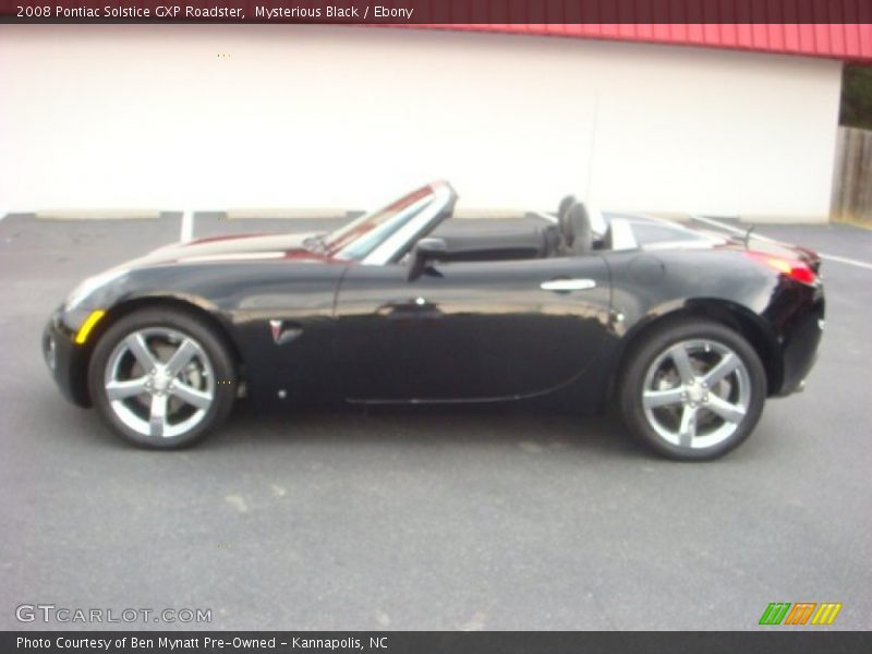 Mysterious Black / Ebony 2008 Pontiac Solstice GXP Roadster