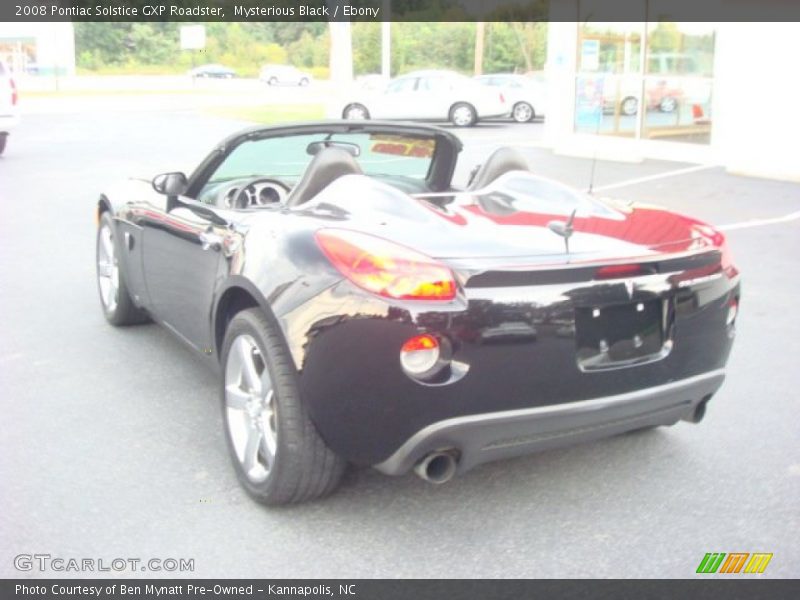 Mysterious Black / Ebony 2008 Pontiac Solstice GXP Roadster
