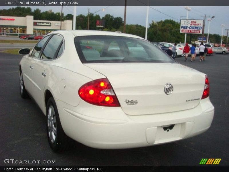 White Opal / Gray 2007 Buick LaCrosse CX