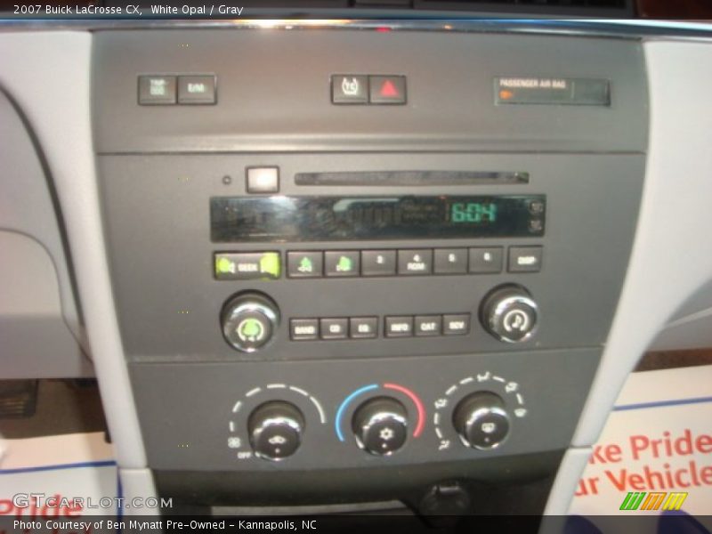 White Opal / Gray 2007 Buick LaCrosse CX