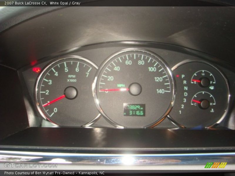 White Opal / Gray 2007 Buick LaCrosse CX