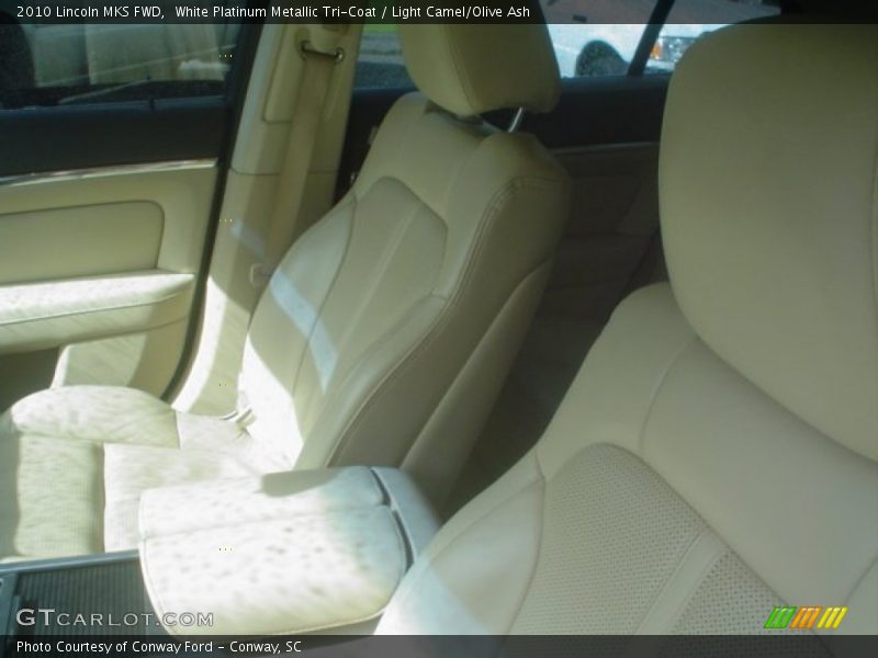 White Platinum Metallic Tri-Coat / Light Camel/Olive Ash 2010 Lincoln MKS FWD