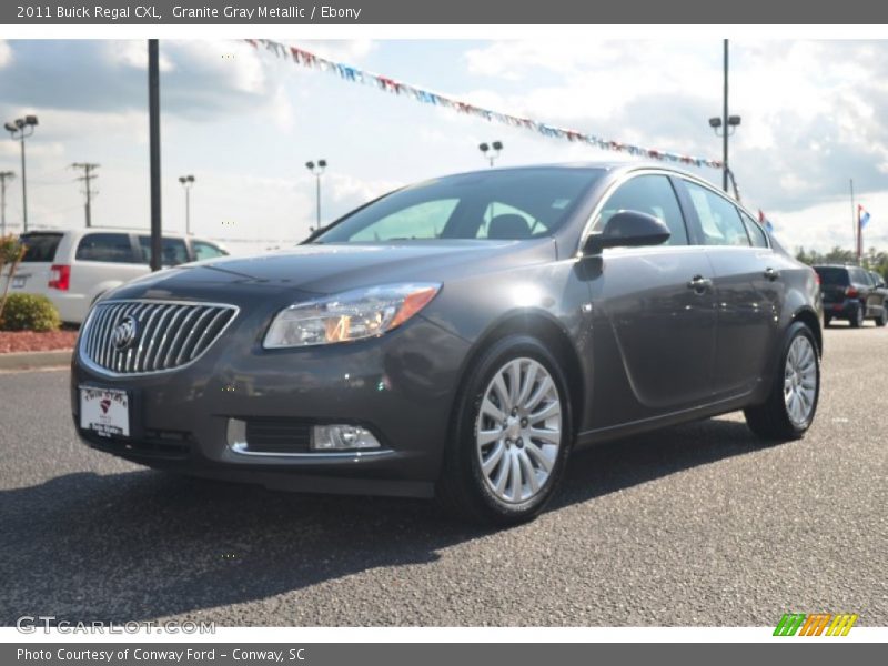 Granite Gray Metallic / Ebony 2011 Buick Regal CXL