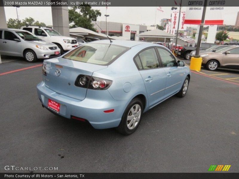 Icy Blue Metallic / Beige 2008 Mazda MAZDA3 i Sport Sedan
