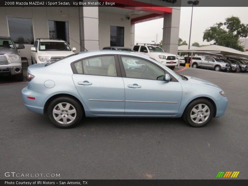 Icy Blue Metallic / Beige 2008 Mazda MAZDA3 i Sport Sedan