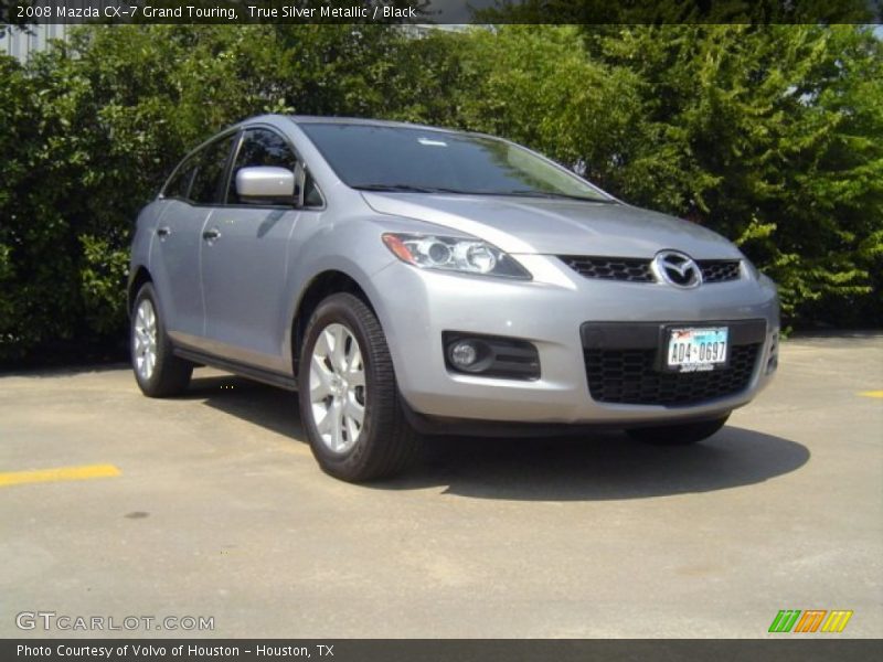 True Silver Metallic / Black 2008 Mazda CX-7 Grand Touring