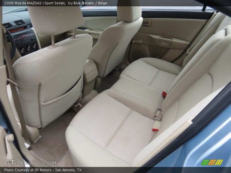 Icy Blue Metallic / Beige 2008 Mazda MAZDA3 i Sport Sedan