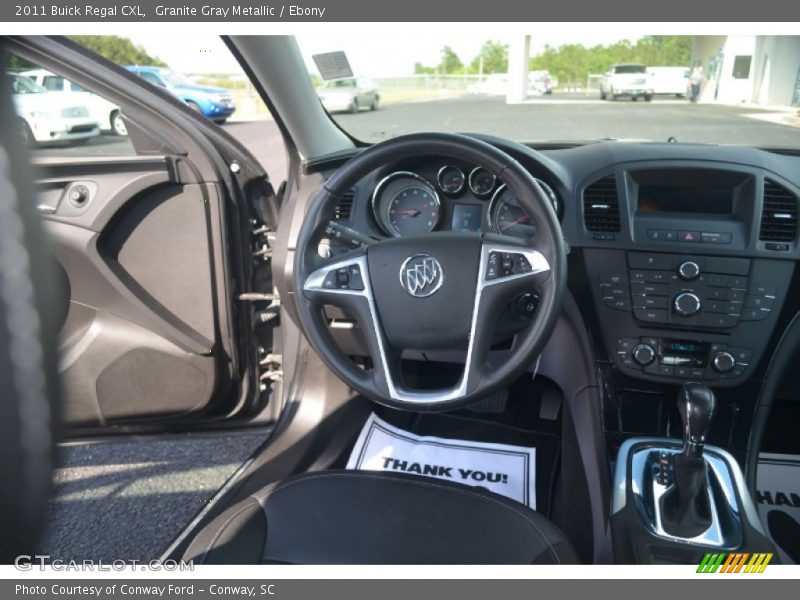 Granite Gray Metallic / Ebony 2011 Buick Regal CXL