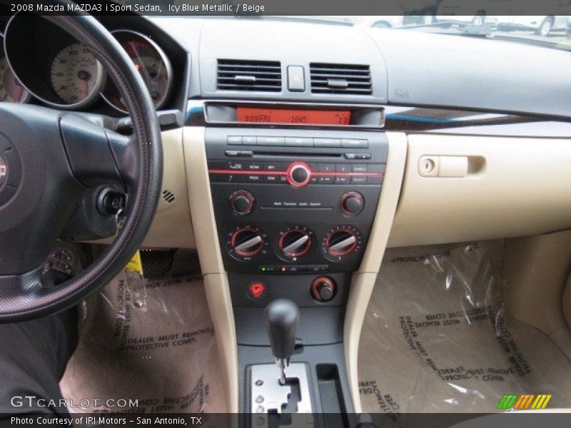 Icy Blue Metallic / Beige 2008 Mazda MAZDA3 i Sport Sedan