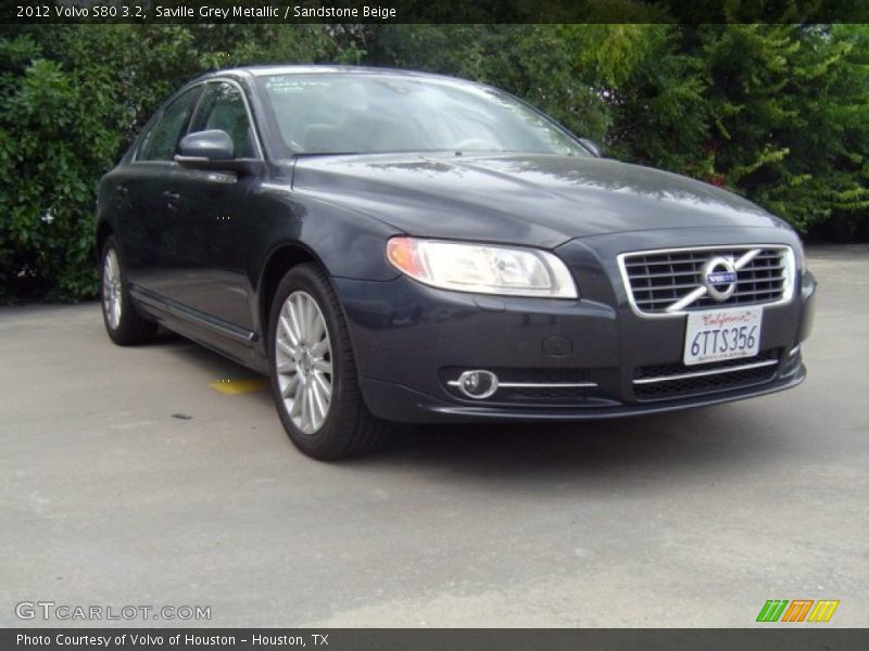 Saville Grey Metallic / Sandstone Beige 2012 Volvo S80 3.2