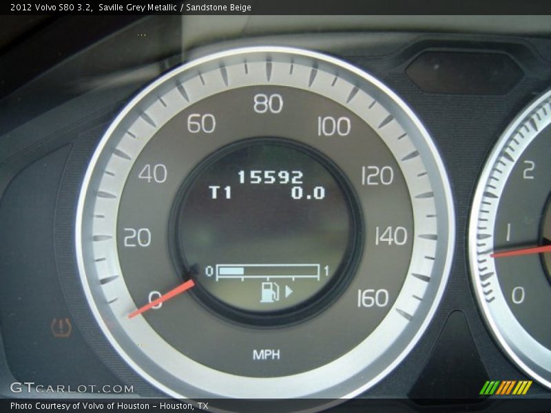 Saville Grey Metallic / Sandstone Beige 2012 Volvo S80 3.2