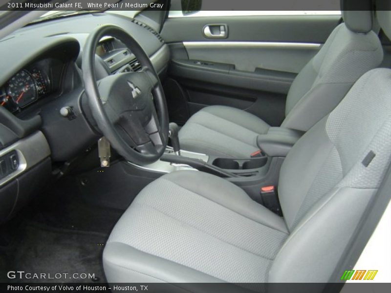 White Pearl / Medium Gray 2011 Mitsubishi Galant FE