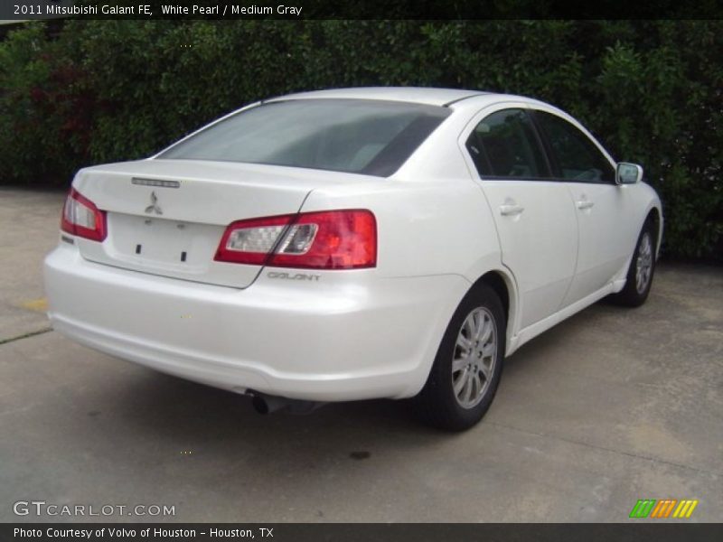 White Pearl / Medium Gray 2011 Mitsubishi Galant FE