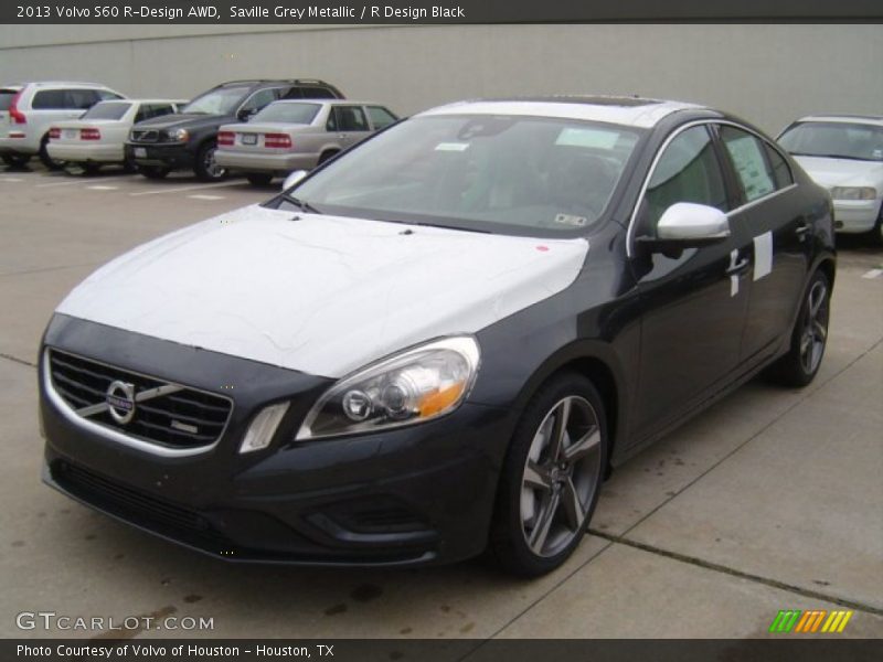 Saville Grey Metallic / R Design Black 2013 Volvo S60 R-Design AWD