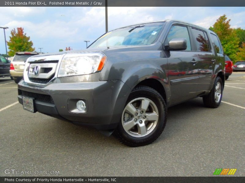 Polished Metal Metallic / Gray 2011 Honda Pilot EX-L