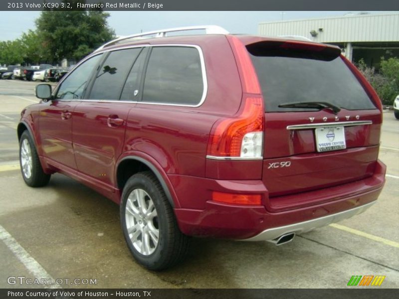 Flamenco Red Metallic / Beige 2013 Volvo XC90 3.2