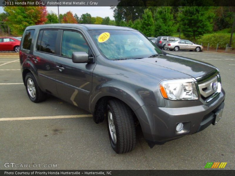 Polished Metal Metallic / Gray 2011 Honda Pilot EX-L