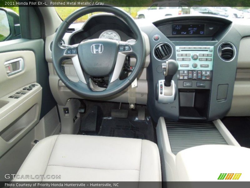 Polished Metal Metallic / Gray 2011 Honda Pilot EX-L