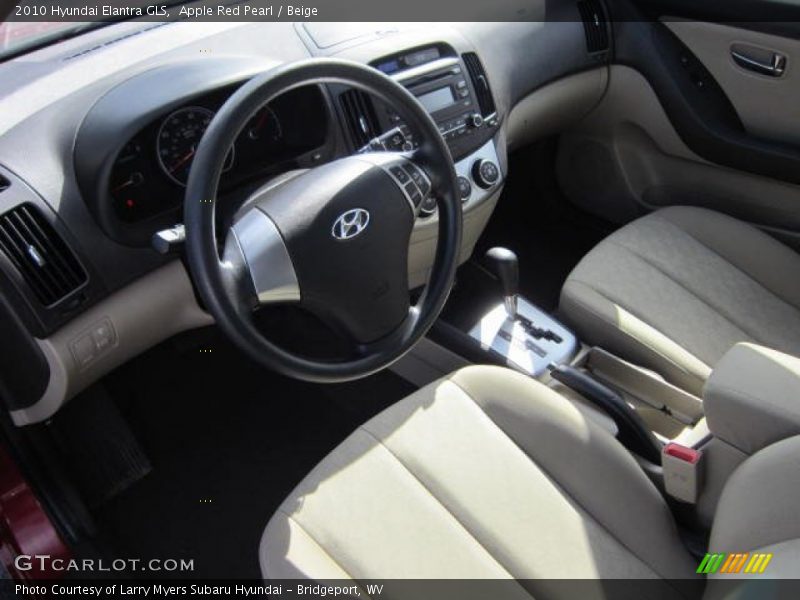 Apple Red Pearl / Beige 2010 Hyundai Elantra GLS