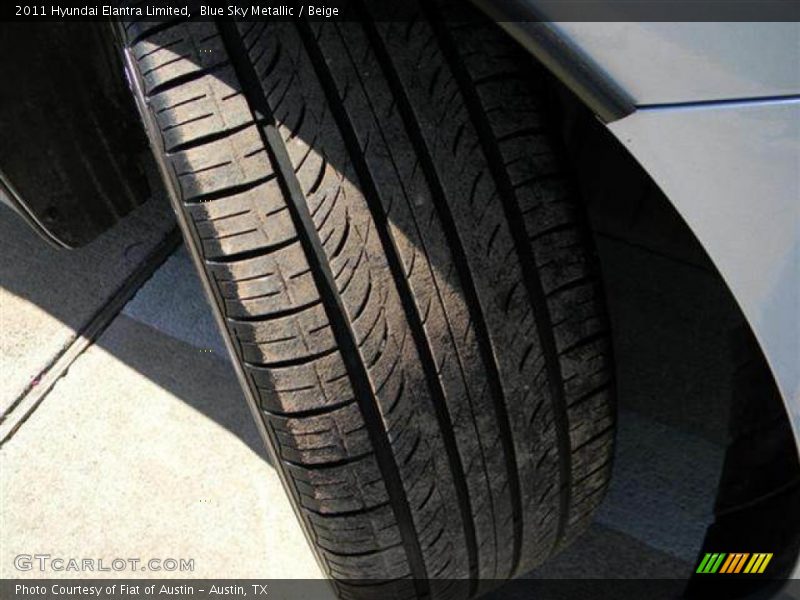 Blue Sky Metallic / Beige 2011 Hyundai Elantra Limited