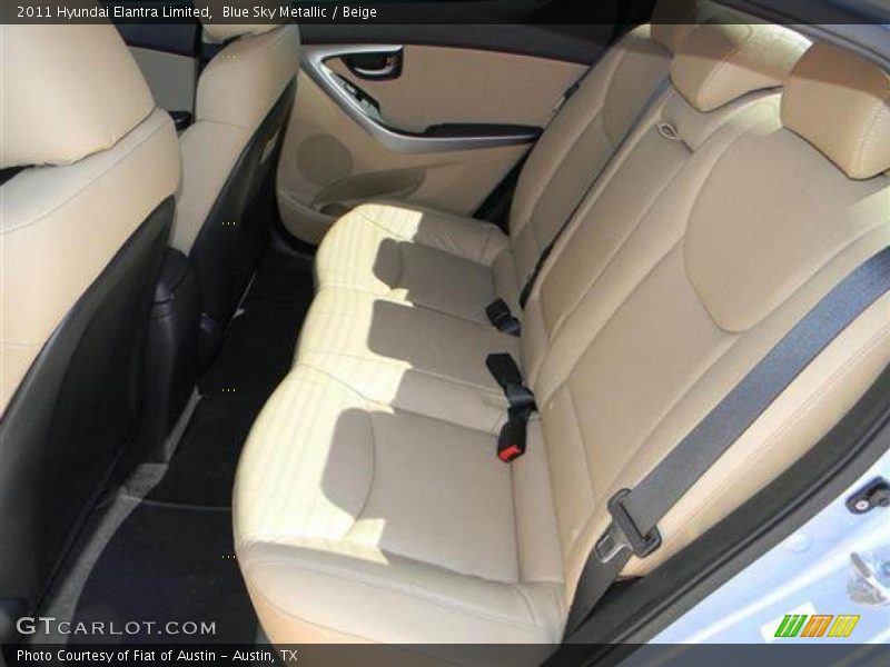 Blue Sky Metallic / Beige 2011 Hyundai Elantra Limited