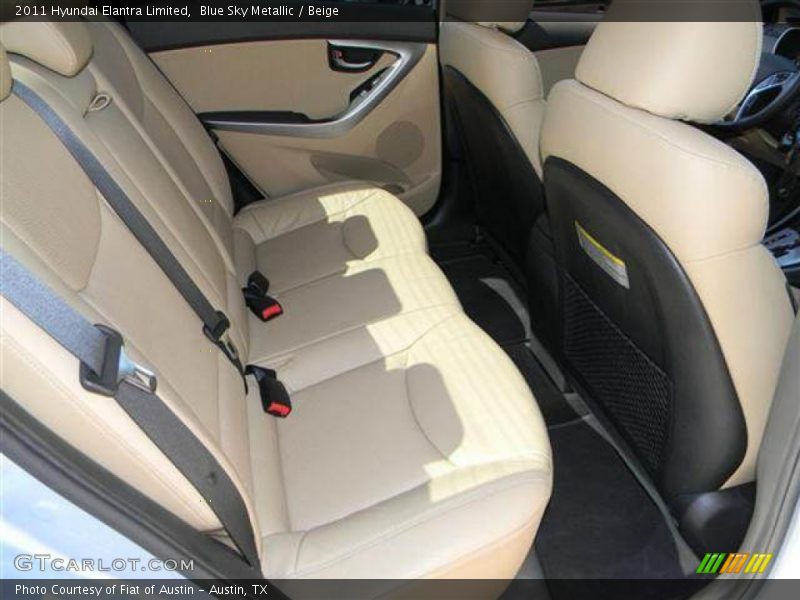 Blue Sky Metallic / Beige 2011 Hyundai Elantra Limited