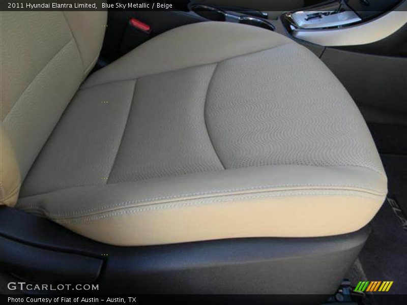 Blue Sky Metallic / Beige 2011 Hyundai Elantra Limited
