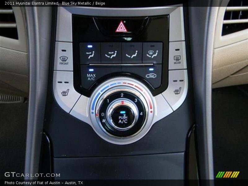 Blue Sky Metallic / Beige 2011 Hyundai Elantra Limited