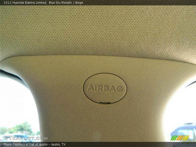 Blue Sky Metallic / Beige 2011 Hyundai Elantra Limited
