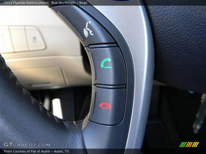 Blue Sky Metallic / Beige 2011 Hyundai Elantra Limited
