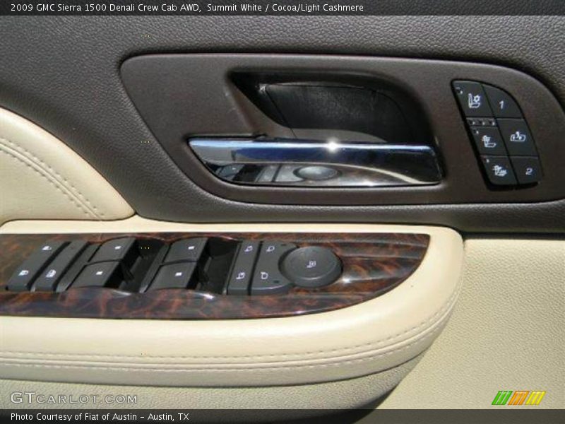 Summit White / Cocoa/Light Cashmere 2009 GMC Sierra 1500 Denali Crew Cab AWD