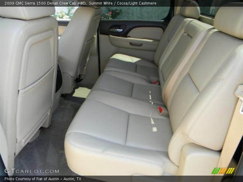 Summit White / Cocoa/Light Cashmere 2009 GMC Sierra 1500 Denali Crew Cab AWD