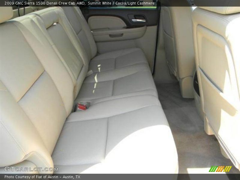 Summit White / Cocoa/Light Cashmere 2009 GMC Sierra 1500 Denali Crew Cab AWD